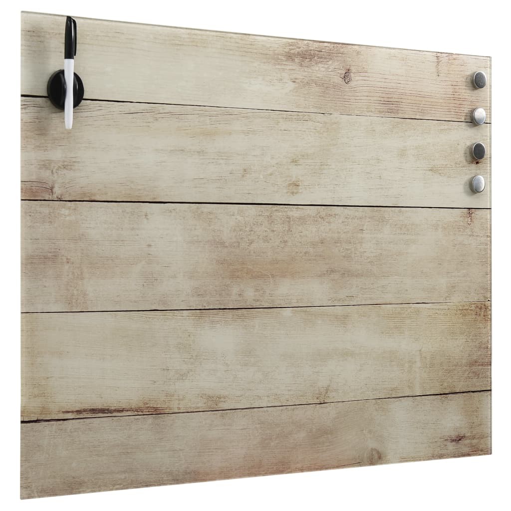 Wall Mounted Magnetic Board Glass 40x40 cm